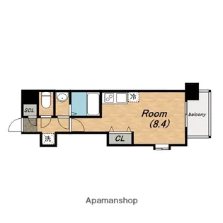 FRONT FIELD TENNOJI【11階】の間取り