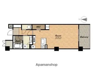 ロイヤルパークス桃坂【705号室】の間取り