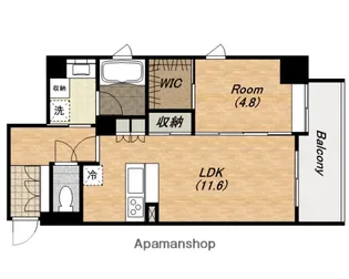 CALAMUS夕陽ヶ丘【301号室】の間取り
