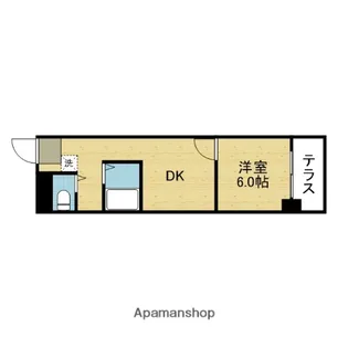 ノバカネイチ谷九【102号室】の間取り