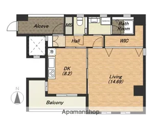 小山ビル・グランシャリオ【203号室】の間取り