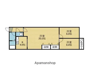 大宝 ルグラン上本町【3階】の間取り