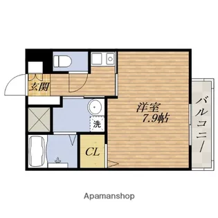 ラシーヌ天王寺【8階】の間取り