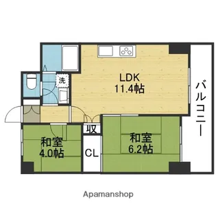 ライオンズマンション上本町第3【5階】の間取り