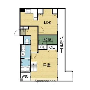 グローバル夕陽ヶ丘【8階】の間取り