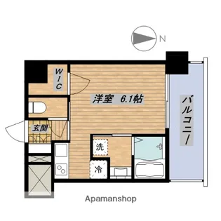 エスリード谷町六丁目レジデンス【311号室】の間取り