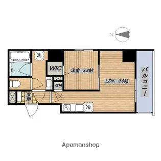 ルミエ東高津【713号室】の間取り