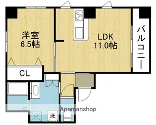 ヴェルデノア【403号室】の間取り