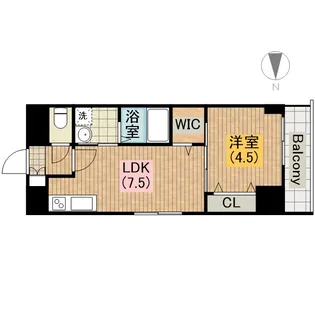 La CASA 上本町【10階】の間取り