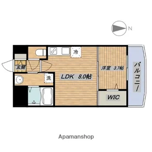 セレニテ谷町CALME(カルム)【402号室】の間取り