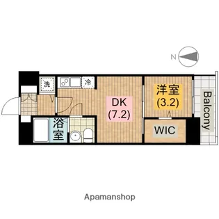 セレニテ谷町CALME(カルム)【504号室】の間取り
