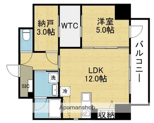 LA CASA 上汐【302号室】の間取り