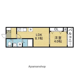 大阪府大阪市平野区加美西1丁目【アパート】の間取り