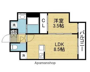 グランパシフィック東今里innovation(イノベーション)【12階】の間取り