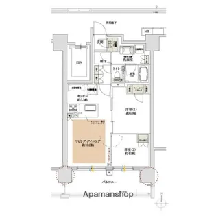 サンクレイドル天王寺【8階】の間取り