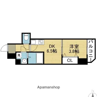 大阪府大阪市城東区永田1丁目【マンション】の間取り