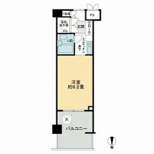 ユーロハイツ本町【0803号室】の間取り