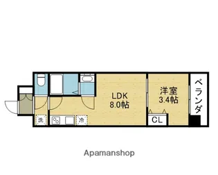 大阪府大阪市平野区加美東5丁目【マンション】の間取り