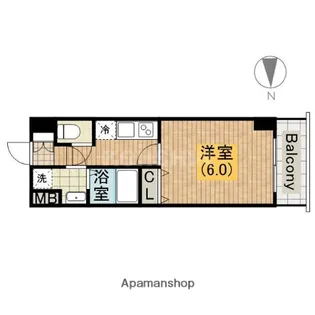 U-ro松屋町【8階】の間取り