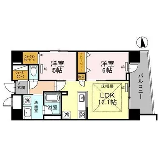 IBC RESIDENCE WEST【0305号室】の間取り