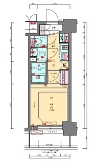 プレサンス長堀通グレイタス【0502号室】の間取り