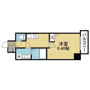 ネスト谷六【9階】の間取り