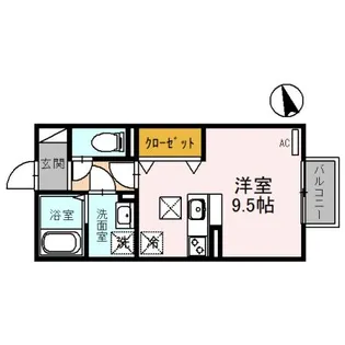 ハーフタイムIMAZU【1階】の間取り