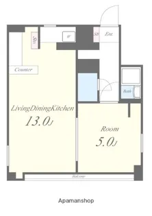 グローリ上汐【7階】の間取り