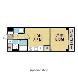 リアライズ今里南【3階】の間取り