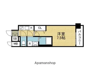 ファーストフィオーレ長田グランディール【4階】の間取り