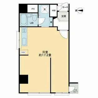 チサンマンション心斎橋2番館【3階】の間取り