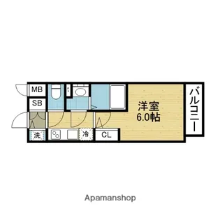 エスリードザ・イーストレジデンス大阪城【10階】の間取り