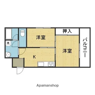 シティプラザ島之内【801号室】の間取り