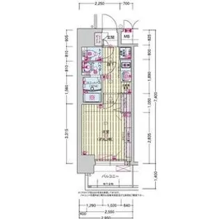 プレサンス鶴橋トレヴィエ【3階】の間取り
