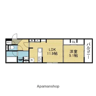 (仮称)D-ROOM東成区東中本3丁目PJ【2階】の間取り