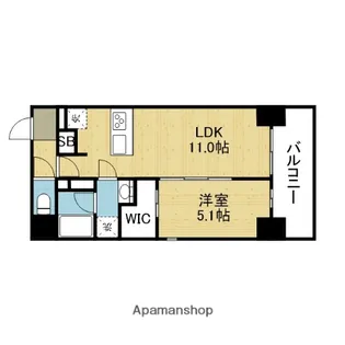 JP NOIE 上町台龍造寺【10階】の間取り