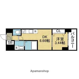 クローバー・グランデ今里【1階】の間取り