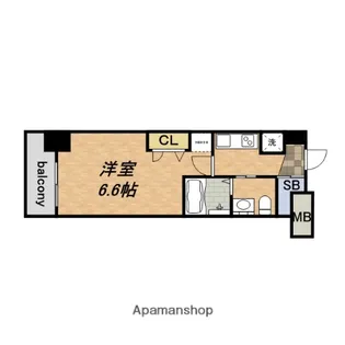 マイナビSTAY本町イースト【611号室】の間取り