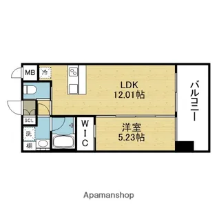 プレジオ玉造【2階】の間取り