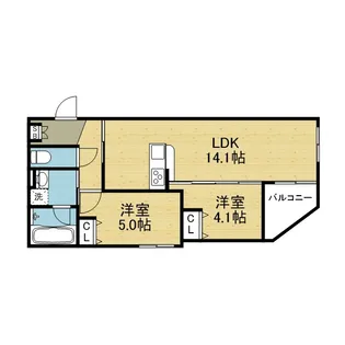グラン今里NORTH【2階】の間取り