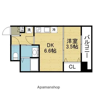 CREST TAPP天王寺EAST【9階】の間取り