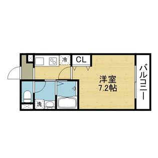 ステリア森ノ宮【2階】の間取り