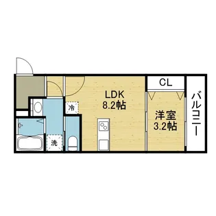 ステリア森ノ宮【2階】の間取り