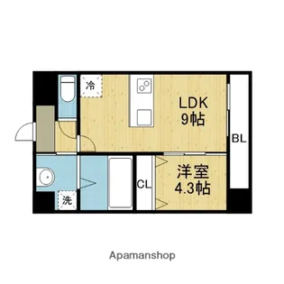 フォーゼ舟橋【5階】の間取り