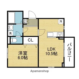 ロイヤルメゾン北巽Ⅱ【201号室】の間取り