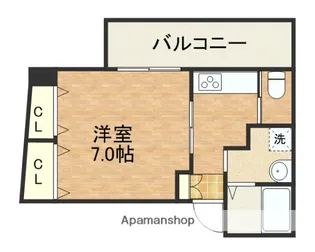 クィーンライフ玉津【801号室】の間取り