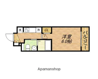 エステムプラザ大手前エヴァース【702号室】の間取り