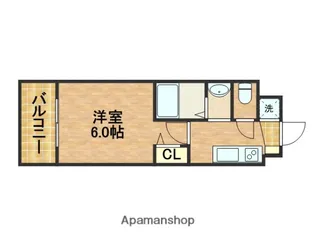 ドルチェヴィータ北浜【8階】の間取り