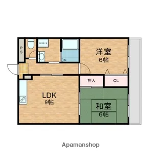 サングレイス光陽【502号室】の間取り