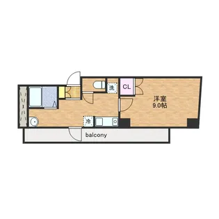 ドミール堺筋本町【12階】の間取り